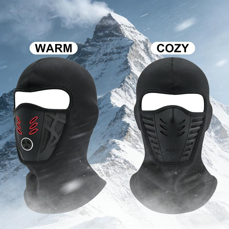 Stay Warm and Stylish with Our Lightweight Winter Windproof Full Face Balaclava - Perfect for Motorcycle Riding, Cycling, and Skiing!