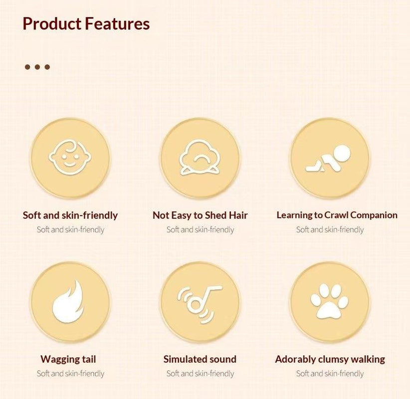 Introducing the Adorable New Realistic Robotic Dog Plush Toy – An Interactive Puppy That Walks, Barks, and Wags Its Tail! The Perfect Christmas Gift for Dog Lovers of All Ages!