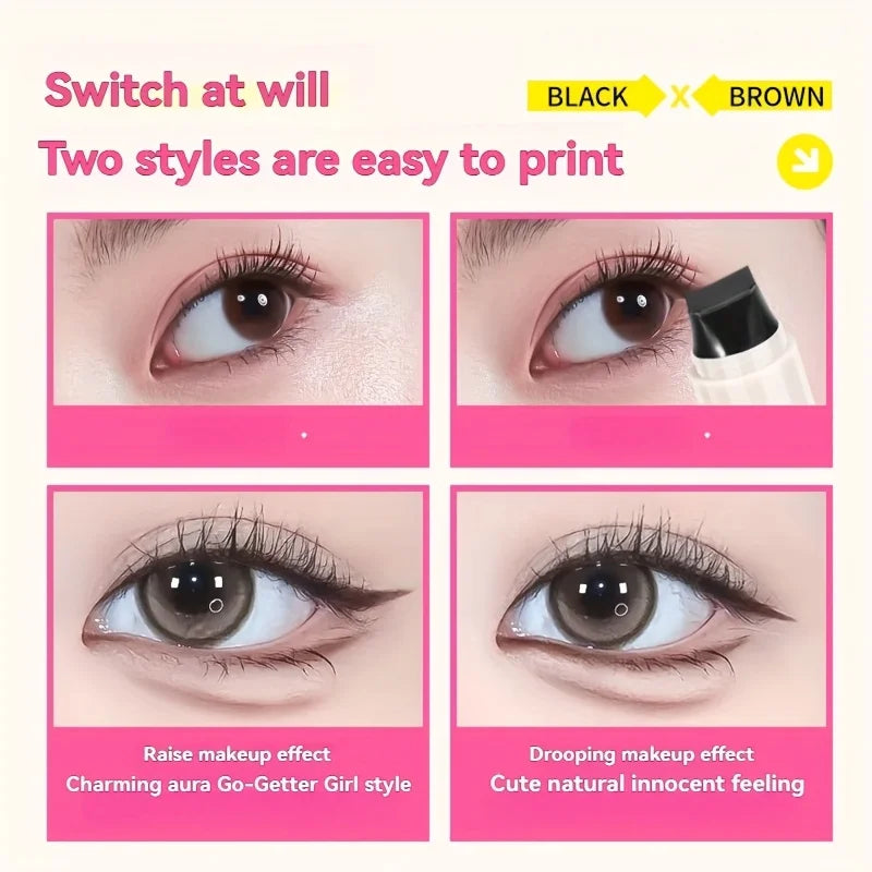 Effortless Winged Eyeliner Stamp Pen - Long-Lasting, Waterproof, and Perfect for Beginners!