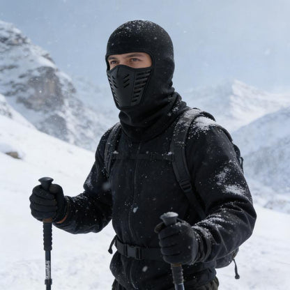 Stay Warm and Stylish with Our Lightweight Winter Windproof Full Face Balaclava - Perfect for Motorcycle Riding, Cycling, and Skiing!